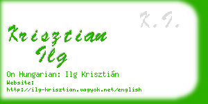 krisztian ilg business card
